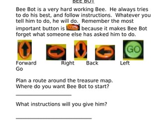 Bee Bot instruction sheet