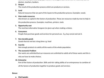 Keywords Test Economic Problem