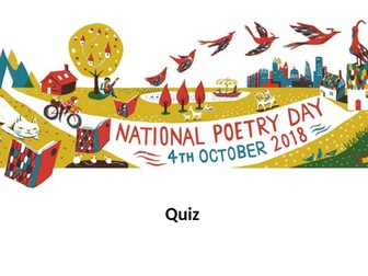 NATIONAL POETRY DAY - QUIZ