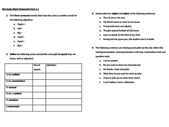 grammar worksheets and tests teaching resources