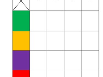 Battleship starter: colours and numbers