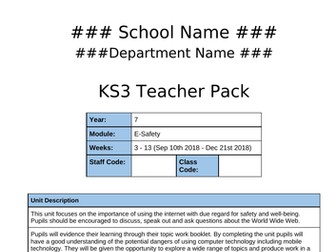 E-Safety | 12 Module with Lessons, Resources, Assessments