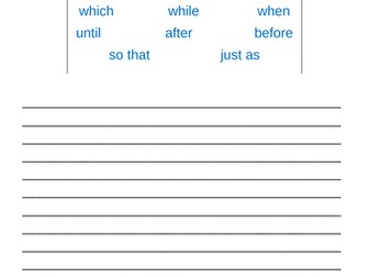 Adding subordinate clauses