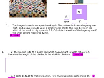 9-1 GCSE Design & Technology - Working with Maths in DT - Ratios