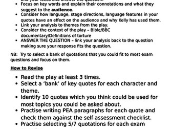 AQA DNA Dennis Kelly revision guide