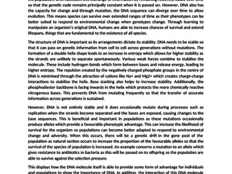 Top Mark A-Level Biology essay - The importance of DNA in science and technology