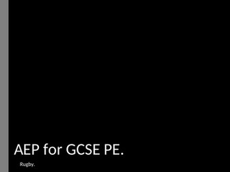 GCSE PE Rugby AEP