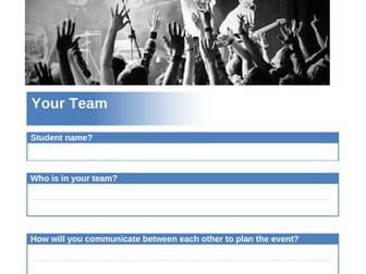 Unit 2: Managing a Music Product - Initial Plan Workbook