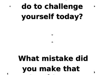 Growth Mindset Question Display