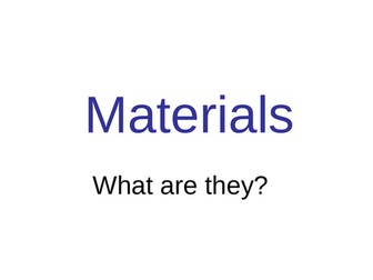 Year 1 Everyday materials