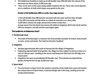 NEW AQA A LEVEL GEOGRAPHY COASTS CASE STUDIES