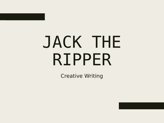 3 Creative Writing Lessons using Jack the Ripper