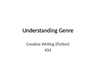Understanding Gothic, Sci-Fi and Dystopian Fiction Through Extracts and Creative Writing