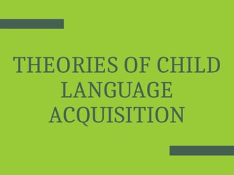 Child Language Acquisition