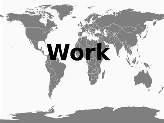 Presentation about the poem Work by Carol Ann Duffy