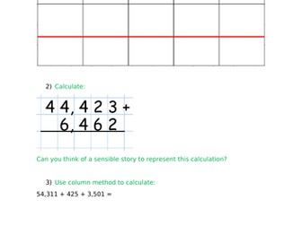 Year 5 WRM Autumn Block 2 - Addition and Subtraction