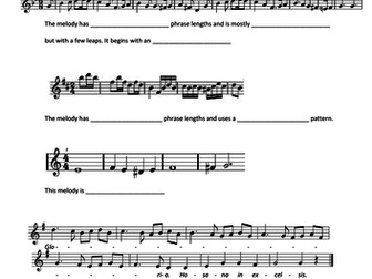 Eduqas GCSE Revision Exercises - musical elements, areas of study, set works