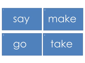 Irregular Verbs: High Frequency Verbs in English (1-60)