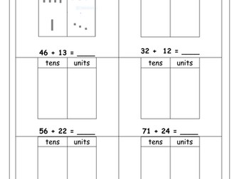 Add two 2 digit numbers not crossing 10