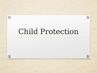 Child Protection Staff Training