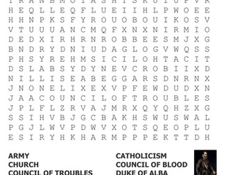 The Dutch Revolt Word Search