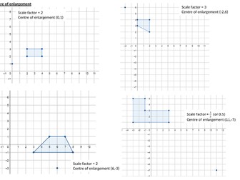 Simple centre of enlargements