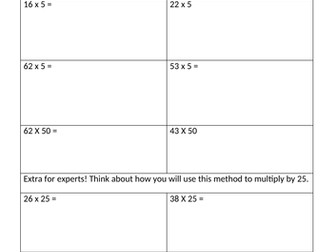 Multiplying and Halving - KS2