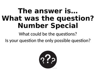 What Was The Question? - Number Special
