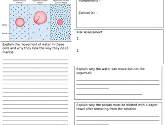 Osmosis Required Practical Review