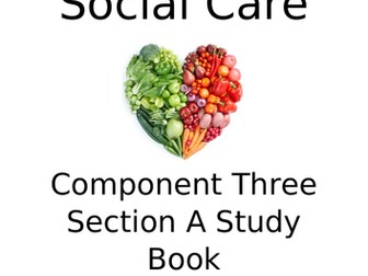 BTEC Tech Award Health and Social Care Component 3 Revision/ Homework Book Level 1/2