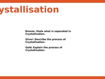 C1.3 Crystallisation