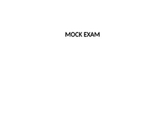 BTEC Sport - Unit 1 Fitness - Mock Exam