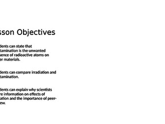 Nuclear Contamination and Irradiation
