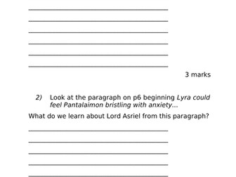 Reading Comprehension - Northern Lights
