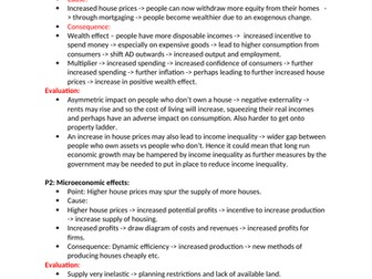 Edexcel Economics A-level: Paper 3 Essay Plans