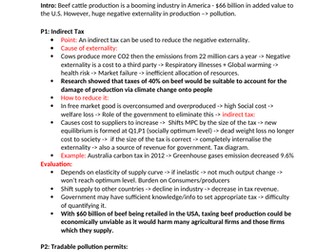 Edexcel Economics A-level: Paper 1 Essay Plans