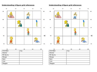 4 figure grid references activity