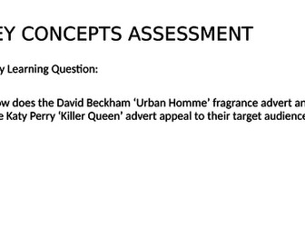 Media advert analysis comparison task denotation and connotation AQA 8572