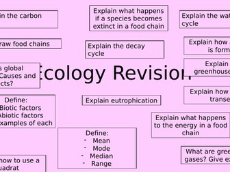 Ecology Revision