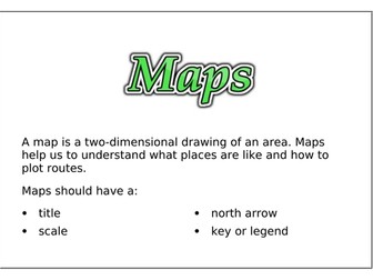 Map skills posters