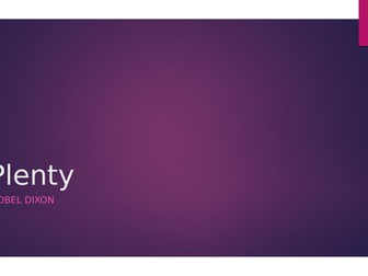 Plenty - Isobel Dixon