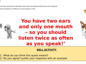 Unit 5 (P2) - People Skills and Communication