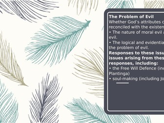 Problem of Evil 2017 AQA A Level Philosophy