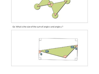KS3 Maths: Angles Extension Worksheet