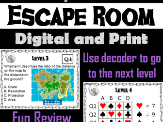 Map Skills Escape Room