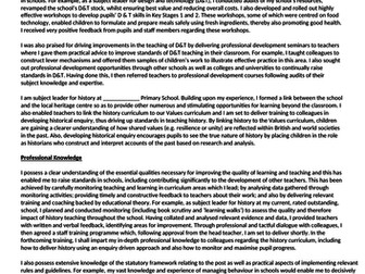 Exemplar supporting statement for leadership job application