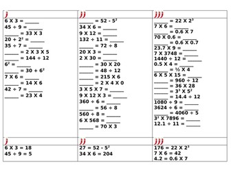 UKS2 Arithmetic: Multiplication and Division