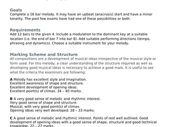A guide to writing a Leaving Cert Melody, Q. 1