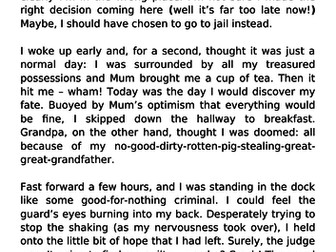 Holes by Louis Sachar - diary entry