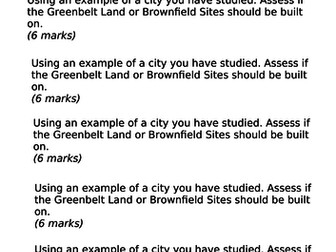Brownfield V Greenfield Sites